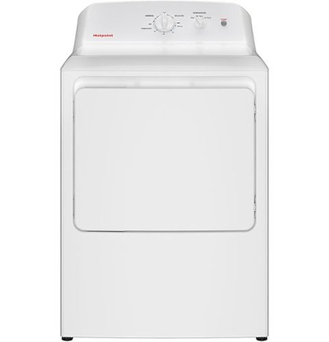 Hotpoint - 6.2 Cu. Ft. Electric Dryer with Auto Dry - White