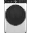 Front. GE Profile - 7.8 Cu. Ft. Stackable Smart Gas Dryer with Steam and Washer Link - White.