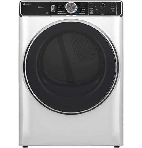 GE Profile - 7.8 Cu. Ft. Stackable Smart Electric Dryer with Steam and Sanitize Cycle - White