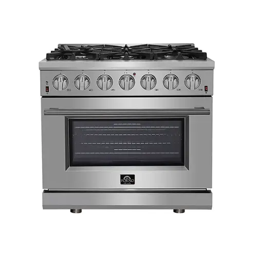 Front. Forno Appliances - Massimo 5.36 cu.ft. Freestanding Gas Range with Steam Cleaning.