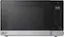 Front. LG - 0.9 Cu. Ft. Countertop Microwave with Sensor Cooking and Smart Inverter - Stainless Steel.
