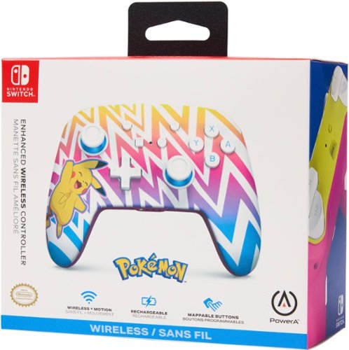 PowerA Enhanced Wireless Controller for Nintendo Switch - Pikachu Vibrant BUY ONLINE