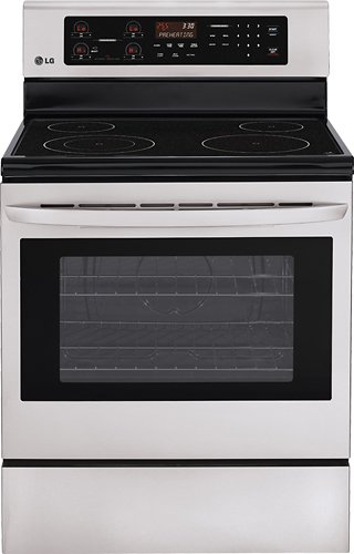  LG - 30&quot; Self-Cleaning Freestanding Electric Range - Stainless Steel