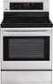 LG - 30" Self-Cleaning Freestanding Electric Range - Stainless Steel-Front_Standard