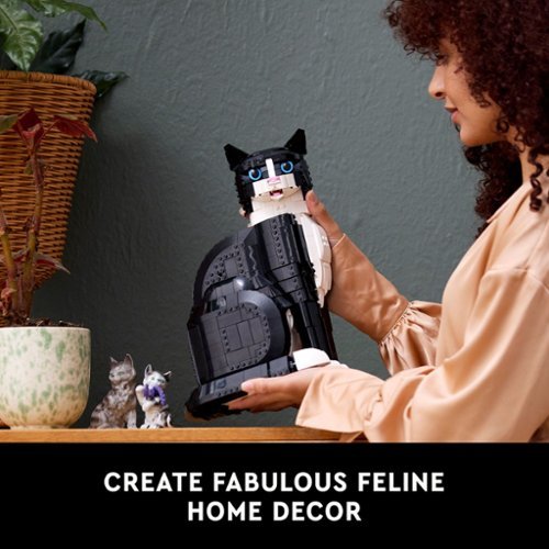 LEGO Ideas Tuxedo Cat Gift Idea for Animal-Lovers and Home Décor 21349 HOW TO BUY