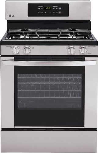  LG - 30&quot; Self-Cleaning Freestanding Gas Range - Stainless steel
