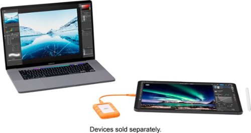 LaCie Rugged Mini SSD 4TB Solid State Drive - USB 3.2 Gen 2x2, speeds up to 2000MB/s (STMF4000400) - Silver and Orange GLOBAL SHIPPING