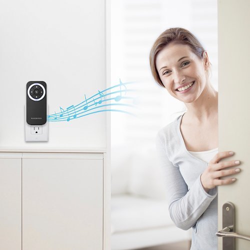 Wasserstein Wireless Battery Operated Doorbell Chime Accessory for Blink Video Doorbell - Black GLOBAL SHIPPING