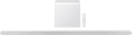 

Samsung - HW-S801D 3.1.2 Channel Q-Series Ultra Slim Soundbar with Wireless Subwoofer, Dolby Atmos and Q-Symphony - White