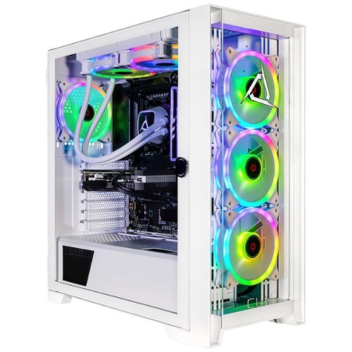 CLX - SET Gaming Desktop - AMD Ryzen 7 7700X - 32GB DDR5 5600 Memory - GeForce RTX 4060 Ti - 2TB NVMe M.2 SSD - White