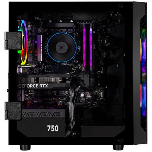 CLX - SET Gaming Desktop - Intel Core i7 12700F - 16GB DDR4 3600 Memory - GeForce RTX 4060 Ti - 2TB NVMe M.2 SSD - Black