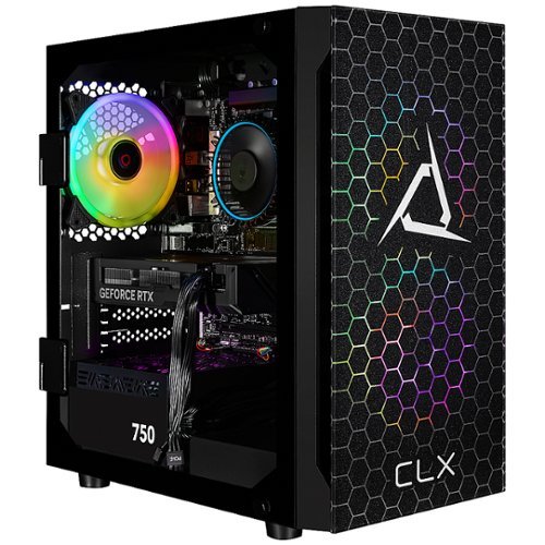 CLX - SET Gaming Desktop - Intel Core i7 12700F - 16GB DDR4 3600 Memory - GeForce RTX 4060 Ti - 2TB NVMe M.2 SSD - Black