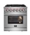 Forno Appliances - Massimo 4.32 cu. ft. Freestanding Gas Range with Steam Cleaning and Air Fryer Kit - Stainless Steel-Front_Standard
