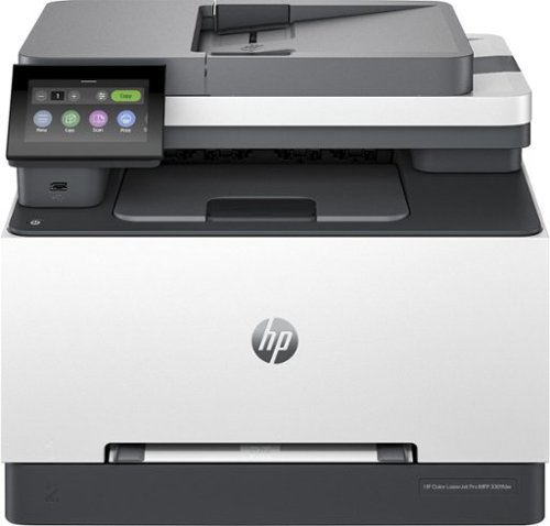  HP - LaserJet Pro MFP 3301fdw Wireless Color All-in-One Laser Printer - White &amp; Slate