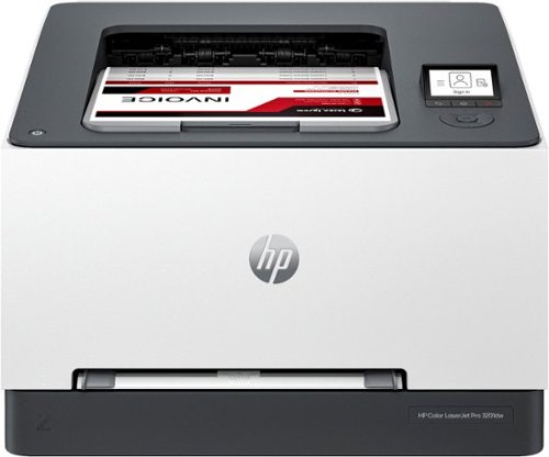 HP - LaserJet Pro 3201dw Wireless Color Laser Printer - White & Slate