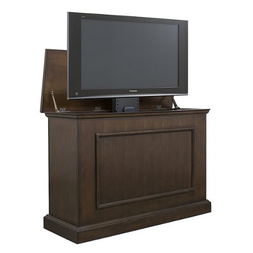 Touchstone Home Products - The Mini Elevate by Touchstone - Smart Motorized TV Lift Cabinet for Flat Screen TVs up to 46 Inches - Espresso