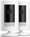Ring - 2-Pack Outdoor Cam (Stick Up Cam) Indoor/Outdoor Wire Free 1080p Security Camera - White-Front_Standard