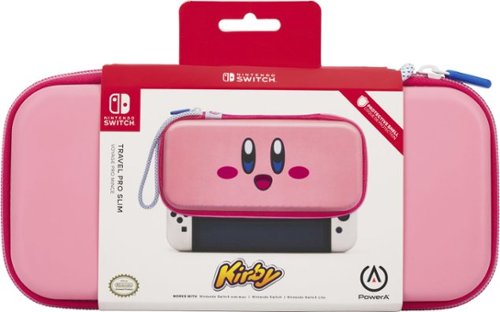 PowerA Slim Travel Pro Case for Nintendo Switch - OLED Model, Nintendo Switch or Nintendo Switch Lite - Kirby Power BUY IN MIDDLE EAST