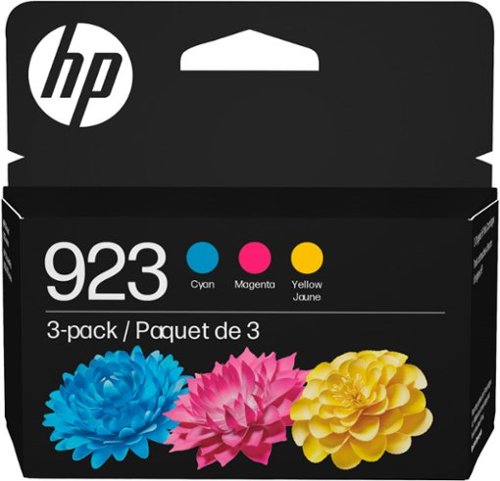 HP - 923 3-Pack Standard Capacity Ink Cartridges - Cyan/Magenta/Yellow