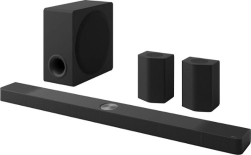 LG - 9.1.5-Channel S95TR Soundbar with Wireless Subwoofer and Rear Speakers, Dolby Atmos and WOW Orchestra - Black