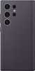 Samsung - Galaxy S24 Ultra Vegan Leather Case - Dark Violet-Front_Standard