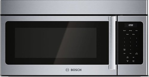 Bosch - 300 Series 1.6 Cu. Ft. Over-the-Range Microwave - Stainless Steel