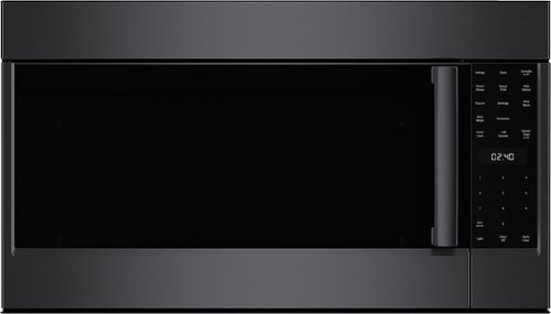 Bosch - 800 Series 1.8 Cu. Ft. Convection Over-the-Range Microwave - Black Stainless Steel