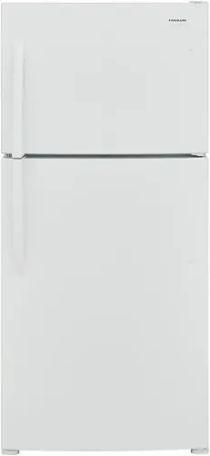 Front. Frigidaire - 20.0 Cu. Ft. Top Freezer Refrigerator - White.