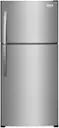 Front. Frigidaire - 20.0 Cu. Ft. Top Freezer Refrigerator - Stainless Steel.
