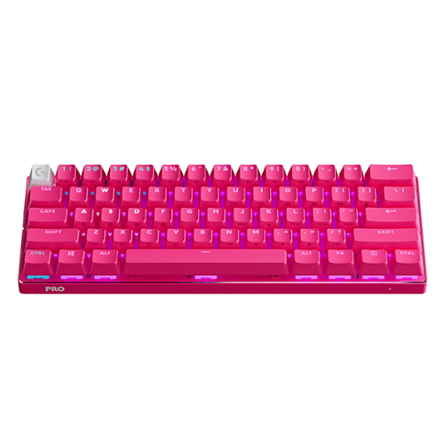 Logitech - PRO X 60 LIGHTSPEED TKL 60% Wireless Mechanical GX Optical Linear Switch Gaming Keyboard with LIGHTSYNC RGB - Magenta