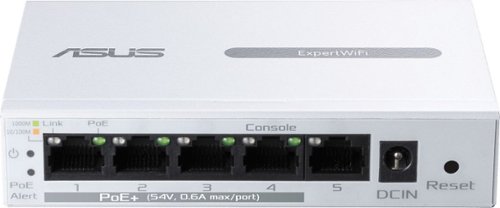 ASUS ExpertWiFi EBP15 5-Port Gigabit Smart Managed PoE+ Ethernet Switch - White WHERE TO BUY