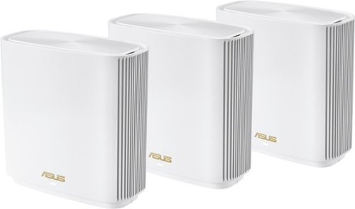 ASUS - ZenWiFi AXE7800 WiFi 6E Tri-band Mesh Router (3-Pack) - White