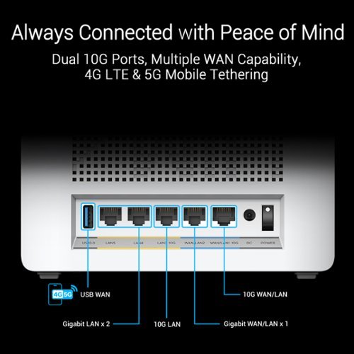 ASUS ZenWiFi BE30000 Quad-Band Mesh Wi-Fi 7 System (3-Pack) - White GLOBAL SHIPPING