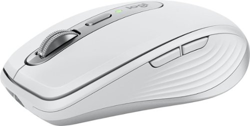 Logitech - MX Anywhere 3S for Mac Wireless Bluetooth Fast Scrolling Mouse with Programmable Buttons - Pale Gray