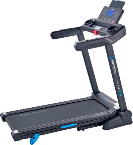 Echelon - Stride 10 Sport Manual Incline Treadmill with Cushioned Deck - Black