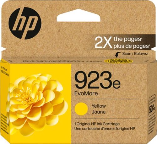 HP - 923e EvoMore Ink Cartridge - Yellow-Front_Standard 