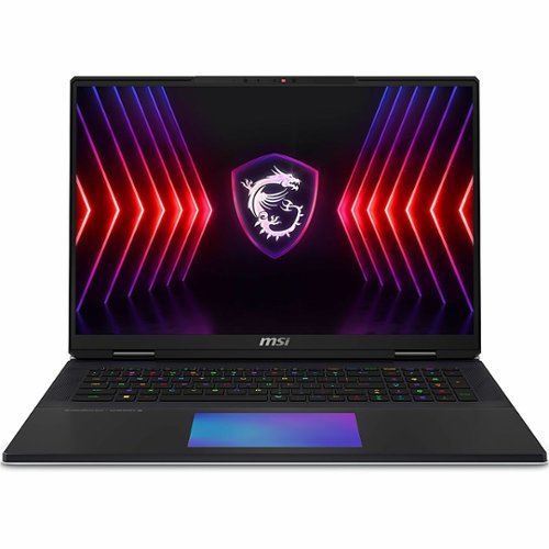 MSI - Titan 18 HX A14V 18" 120 Hz Gaming Laptop 3840 x 2400 (UHD+) - Intel 14th Gen Core i9 i9-14900HX with 128GB Memory - Core Black, Black-Front_Standard 