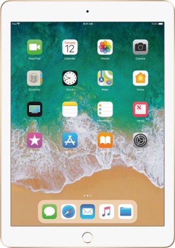 Apple - Geek Squad Certified Refurbished iPad (5th generation) with WiFi - 128GB - Gold