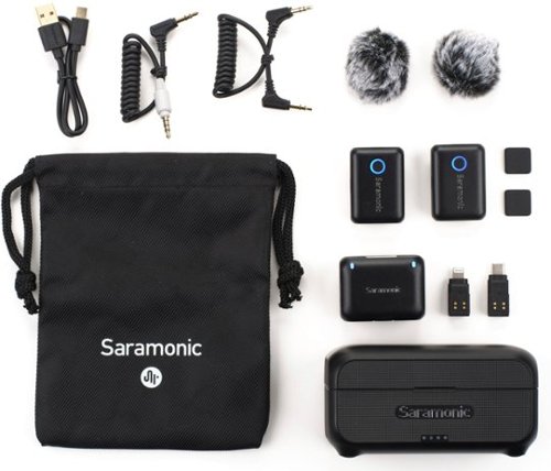 Saramonic Blink 500 B2+ 2-Person Wireless Mic System w/ Device Mount Receiver 3.5mm, USB-C & Lightning Outs WORLDWIDE DELIVERY