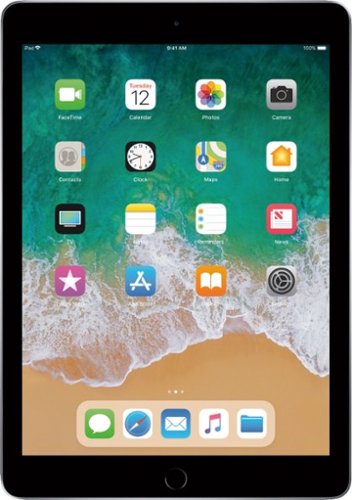 Apple - Geek Squad Certified Refurbished iPad (5th generation) with WiFi - 128GB - Space Gray