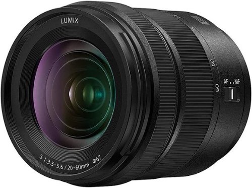 Panasonic - LUMIX S 20-60mm F3.5-5.6 Interchangeable Lens L-Mount Compatible for LUMIX S Series Cameras - Black