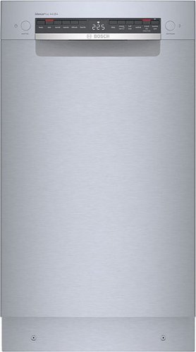 "Bosch - 800 Series 18"" ADA Front Control Smart Built-In Stainless Steel Tub Dishwasher with 3rd Rack, 44 dBA - Stainless Steel"