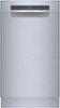 Bosch - 800 Series 18" ADA Front Control Smart Built-In Tub Dishwasher with 3rd Rack, 44 dBA - Stainless Steel-Front_Standard
