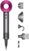 Dyson - Refurbished Supersonic Hair Dryer - Iron/Iron/Fuchsia-Front_Standard