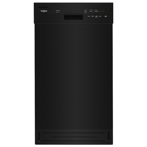 Whirlpool - Front Control Built-In Dishwasher with Cycle Memory and 50 dBA - Black