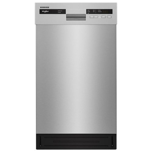 Whirlpool - Front Control Built-In Dishwasher with Cycle Memory and 50 dBA - Monochromatic Stainless Steel