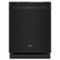 Whirlpool - 24" Top Control Built-In Stainless Steel Tub Dishwasher with 3rd Rack, Flush Installation, 44 dBA - Black-Front_Standard