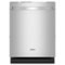 Whirlpool - 24" Top Control Built-In Tub Dishwasher with 3rd Rack, Flush Installation, 44 dBA - Stainless Steel-Front_Standard