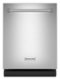 KitchenAid - 24" Top Control Built-In Stainless Steel Tub Dishwasher with 3rd Rack and 39 dBA - Stainless Steel-Front_Standard