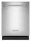 Front. KitchenAid - Top Control Built-In Dishwasher with FreeFlex Fit Third Level Rack, 39 dBA - Stainless Steel.